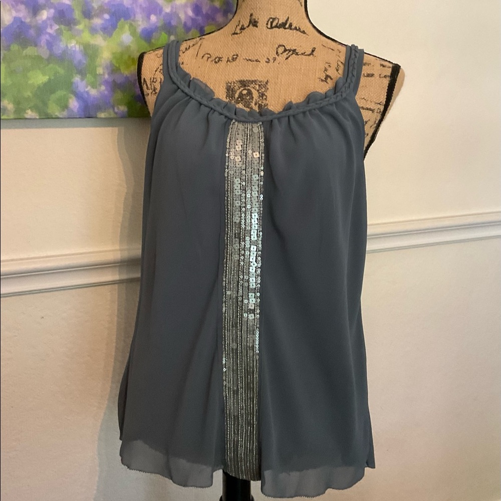 ***LAST CALL Coldwater Creek Camisole top with Sequined front detail. PM 10-12